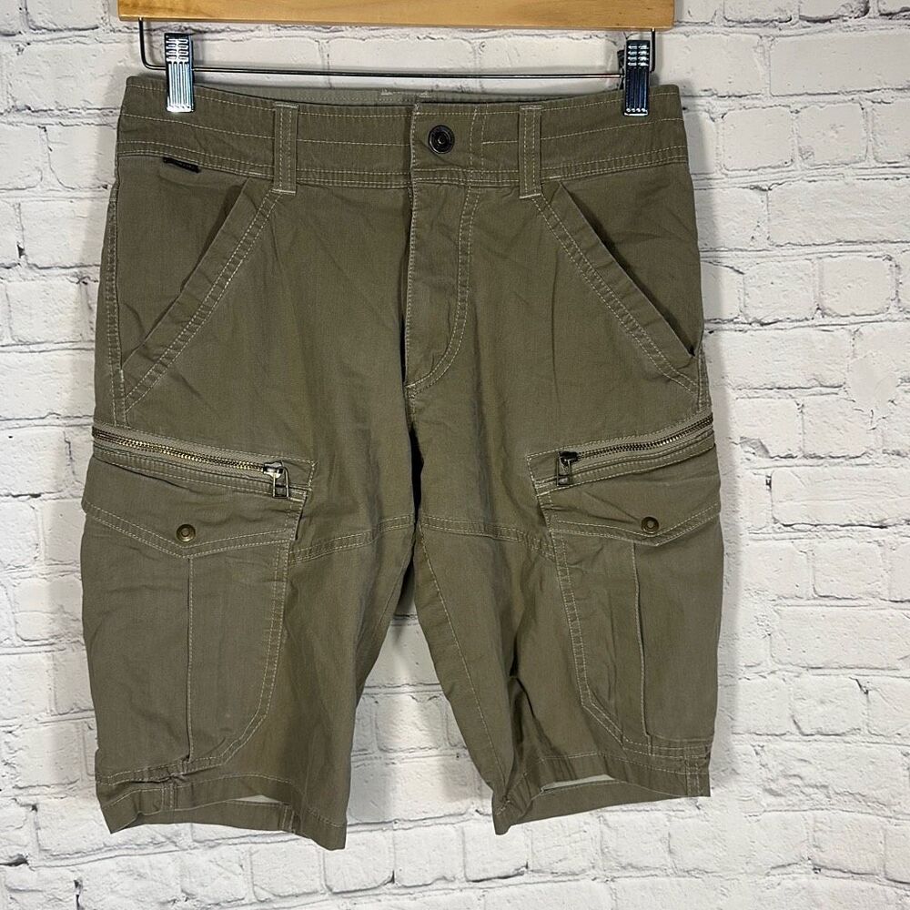 Kuhl Kourage Cargo Shorts Mens Hiking Camp Zip Pockets Style 5150 size 28